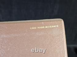 Dunhill Storage/Display Case Salesman Box Holds 6 Pipes Light Brown #2