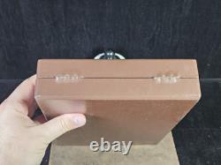 Dunhill Storage/Display Case Salesman Box Holds 6 Pipes Light Brown #2