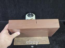 Dunhill Storage/Display Case Salesman Box Holds 6 Pipes Light Brown #2