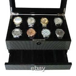 Elegant Watch Jewelry Display Storage Holder Case Glass Box Organizer Gift n