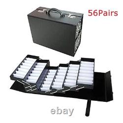 Eyeglasses Display Case 56PCS Suitcase Foldable Eyewear Storage Box for Sunglass