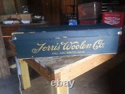 Ferris Woolen Store Display Salesman Case Advertising Clothes Country Store