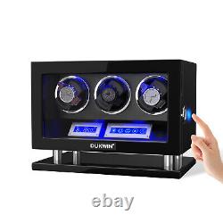 For 3-12 Automatic Watch Winders Storage Display Case Box LCD Touch Screen Gift