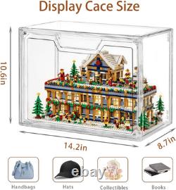 Freebat Stackable Storage Organizers, Clear Acrylic Display Case, 9-Pack Acrylic