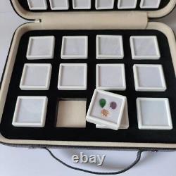 Gemstone Box Storage Bag Diamond Display Show Case Stone Packaging Organizer
