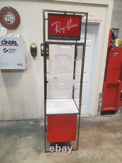 Genuine Ray Ban Sunglass Vault Store Display Case Stand withLights Storage & Lock