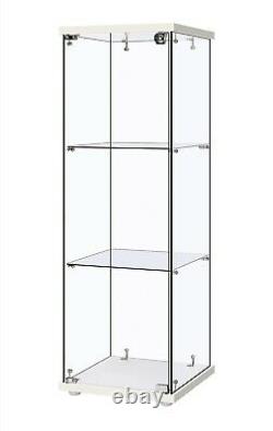 Glass Countertop Display Case Store Fixture Showcase with Front Lock 25mm 3 Layer