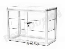 Glass Countertop Display Case Store Fixture Showcase with front lock #SC-KDTOP