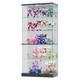 Glass Display Cabinet With Rgb Lights, Lockable Display Cases For Action Figure