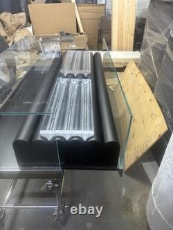 Glass Floor Standing Retail Display Case, Enclosed Storage Area