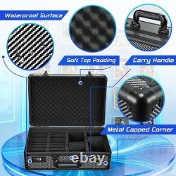 Graded Card Case Storage Box with Slots Combo Lock Sports Cards Display Case