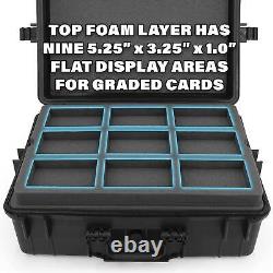 Graded Card Case Storage Sports Card Display Fits 160+ PSA BGS Graded Slabs