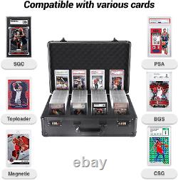Graded Card Storage Box 4 Slots Waterproof Display Case for 160 BGS SGC PSA Sl