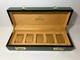 Green Wooden Watch Display Storage Case With Outer Presentation Box