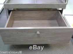 Grey Retail Merchandise Store Fixture 4 Compartment & Drawer Combo Stand