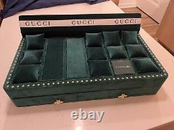 Gucci RARE Watch Jewelry Case WithFull Gucci Sign, 2-Bee Logo, Store Display