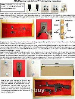 Gun Safe Cabinet Display Rifle Solid Wood Storage Shotgun Lock Case USA Racks