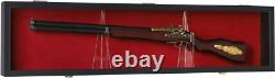Gun Shotgun Display Case Wooden Cabinet Wall Rack Holder Lockable Storage 43