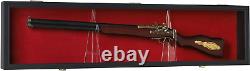 Gun Shotgun Display Case Wooden Cabinet Wall Rack Holder Lockable Storage 43