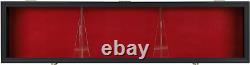 Gun Shotgun Display Case Wooden Cabinet Wall Rack Holder Lockable Storage 43
