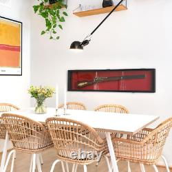 Gun Shotgun Display Case Wooden Cabinet Wall Rack Holder Lockable Storage 43