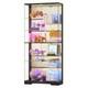 Gurexl Glass Display Cabinet With Rgb Light, 10-tier Lockable Clear Display Case