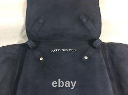 HARRY WINSTON Leather Jewelry Display Storage Wrap Case 10 X 8 Navy READ