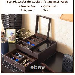 HOUNDSBAY Lookout Sunglasses and Eyeglasses Organizer Storage Display Case Dr