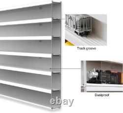 HO Scale Model Train Display Case Wall Rack with 6 Shelves Organizer Storage Cab
