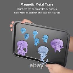 Hamtery Clear Acrylic Miniature Storage Case, Magnetic Carrying Case for Minia