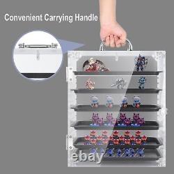 Hamtery Clear Acrylic Miniature Storage Case, Magnetic Carrying Case for Minia