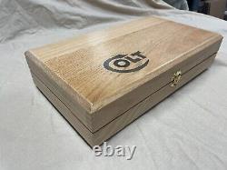 Hand Crafted light Colt Solid wood Storage boxes, gun case, display box. Epoxy