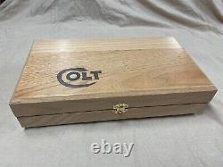 Hand Crafted light Colt Solid wood Storage boxes, gun case, display box. Epoxy