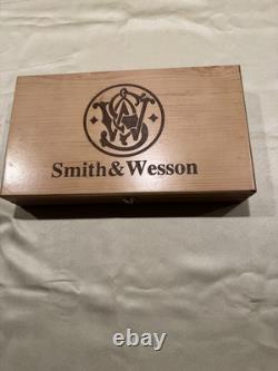 Hand Crafted maple Smith & Wesson wood Storage boxes, gun case, display box