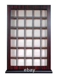 Hand Made 30 Watch Cabinet Luxury Case Storage Display Box Jewellery Watches 60