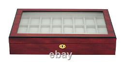 Hand Made Watch Cabinet Luxury Case Storage Display Box Jewellery Watches L