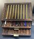 High End Handmade Lacquered Wood 18 Pen Desk Display Case-storage-desk Accent