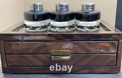 High end handmade lacquered wood 18 pen desk display Case-storage-desk Accent