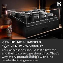 Holme & Hadfield The Armory Pro Knife Display Storage Case, Leather Lined