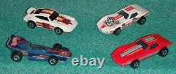 Hot Wheels 1970s Lot of 16 Vintage Vehicles & Showcase Storage Display Case