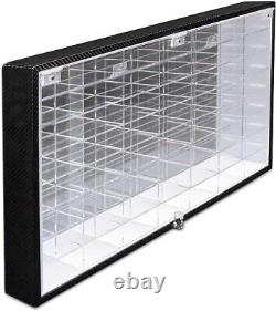 Hot Wheels 1/64 Scale Diecast Display Case Storage Cabinet Shelf Wall Mount