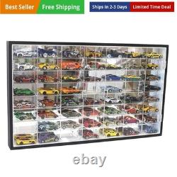 Hot Wheels 1/64 Scale Diecast Display Case Storage Cabinet Shelf Wall Mount R