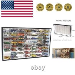 Hot Wheels 1/64 Scale Diecast Display Case Storage Cabinet Shelf Wall Mount R