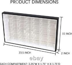 Hot Wheels 1/64 Scale Diecast Display Case Storage Cabinet Shelf Wall Mount R