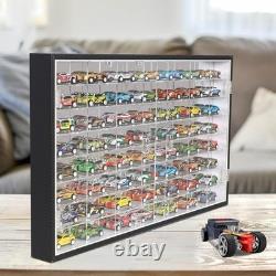 Hot Wheels 1/64 Scale Diecast Display Case Storage Cabinet Shelf Wall Mount R
