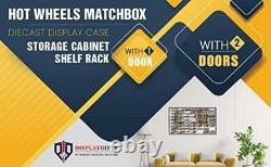 Hot Wheels 1/64 Scale Diecast Display Case Storage Cabinet Shelf Wall Mount R