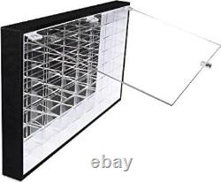 Hot Wheels 1/64 Scale Diecast Display Case Storage Cabinet Shelf Wall Mount Rack