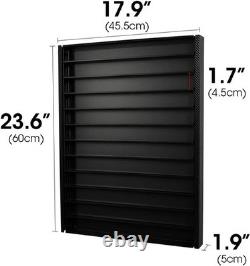 Hot Wheels Diecast Display Case Storage Cabinet Shelf Wall Mount 1/64 60 Cars