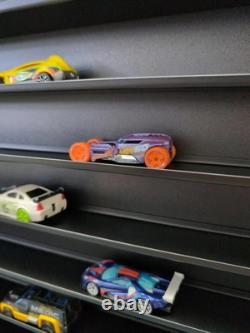 Hot Wheels Diecast Display Case Storage Cabinet Shelf Wall Mount 1/64 60 Cars