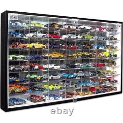 Hot Wheels Diecast Display Case Wall Mount Acrylic Storage Shelf for 56 Cars
